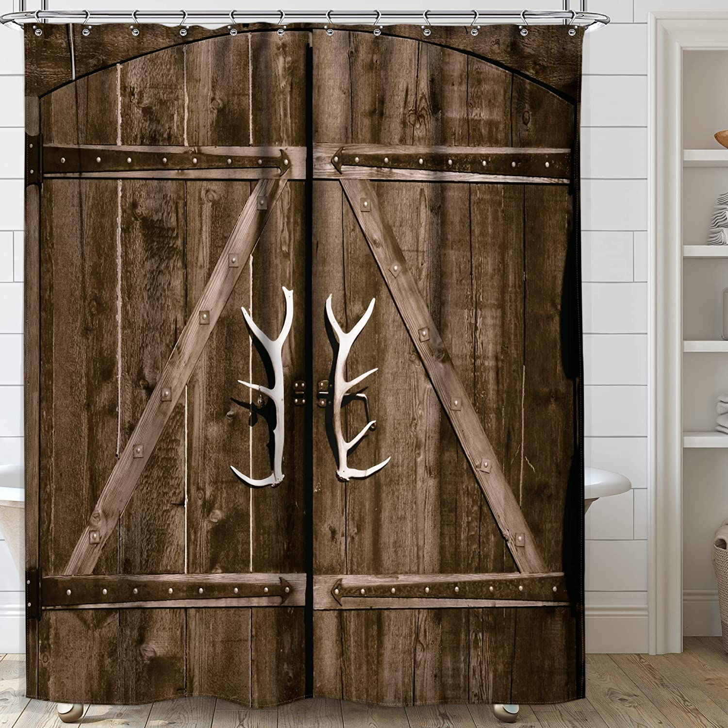 Barn Door Shower Curtain