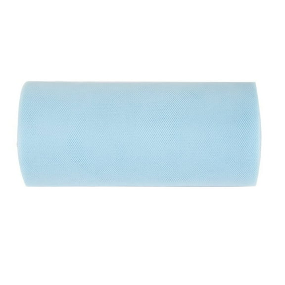 FELTECHELECTR Tulle Fabric Roll Bulk Tulle Rolls for DIY Wedding Table Decoration Sky Blue 1Set