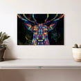 thumbnail image 2 of Elephant Stock Deer Color Grunge Wall Art - Horizontal Canvas Wall Art - Living Room Wall Decor - Animal Canvas - Brown And Orange Decor - 12" x 8", 2 of 8