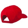 thumbnail image 4 of Checkered Flag Alphabet Embroidered Red High Profile Cap - F OSFM, 4 of 5
