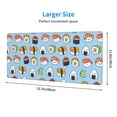 thumbnail image 4 of Disketp Gaming Mouse Pad Kawaii Sushi (2) Pattern Large Mouse Mat Long Extended Desk Pad Non-Slip Rubber Mice Pads Stitched Edges Thin Pad (11.8x31.5 Inch), 4 of 9
