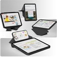 thumbnail image 4 of Multi-Angle Magnetic Stand Clear Back Cover for iPad Air 11" M2/M3/M4 & Air 4/5 10.9", Slim Tablet Case with Apple Pencil Slot Auto Sleep Wake, Black, 4 of 9