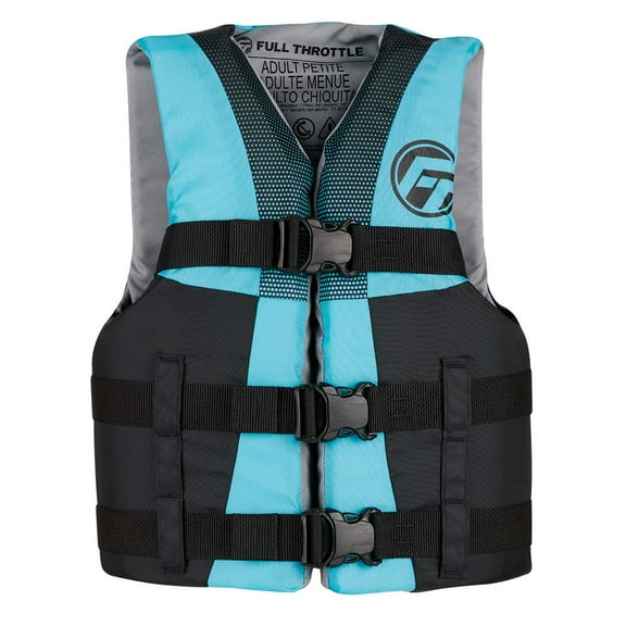 Full Throttle Teen Nylon Life Jacket Aqua