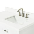 thumbnail image 5 of ARIEL Cambridge 43 Inch White Bathroom Vanity with Single Sink, Solid Wood, White Quartz Countertop, 1.5-Inch Edge, Right Rectangular Undermount Sink, 2 Soft Closing Doors, 5 Drawers, 5 of 10