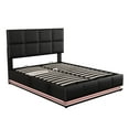 thumbnail image 5 of Yesfshion Full Size Tufted Upholstered Platform Bed Large Under Bed Storage Space Bed Frame with LED Lights, 5 of 15