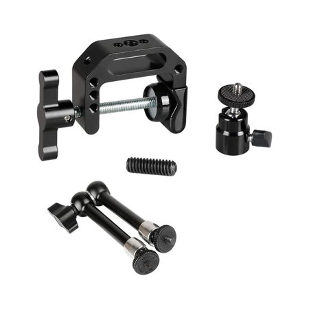 UPC: 0756790473820 | CAMVATE Super C Clamp with 9.8  Magic Articulated Arm and Mini Ball Head with 1/4 -20 Thread Screw Mount for DSLR Camera Cage