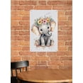 thumbnail image 6 of Rustic Metal Sign, Aluminum, 8 x 12 Inches, Watercolor Elephant Artwork, Adds a Majestic and Nature-Inspired Touch to Your Living Room, Bedroom, or Garden, Ideal for Animal Lovers, 6 of 8