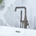 thumbnail image 5 of Wowow Single Handle Freestanding Tub Faucet with Hand Shower in Antique Bronze, 5 of 6