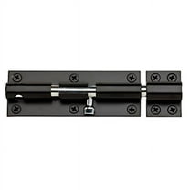 National Hardware 152126 V831 Barrel Bolt Hvy N152-126 - Black - 6 in.