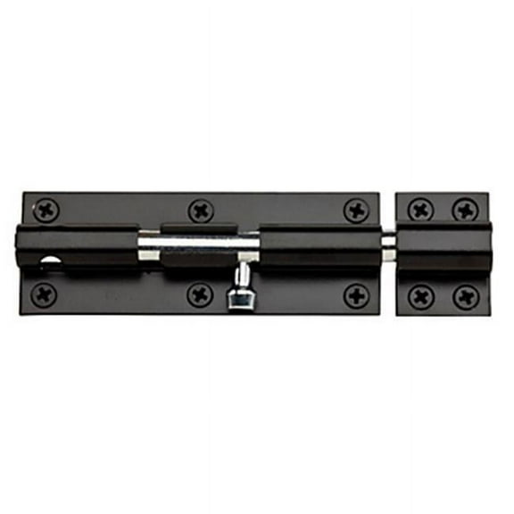 National Hardware 152126 V831 Barrel Bolt Hvy N152-126 - Black - 6 in.