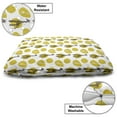 thumbnail image 3 of Giraffe Pet Bed, Safari Wild Animal Art Pattern with Green Spots Composition, Chew Resistant Pad for Dogs and Cats Cushion with Removable Cover, 24" x 39", Yellow Green Dark Brown, by Ambesonne, 3 of 4
