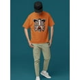 thumbnail image 2 of Candy Corn Skeleton Ribcage Halloween Graphic - Men's T-shirt, 2 of 4