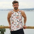 thumbnail image 6 of Disketp Rose Flowers Men's Workout Tank Tops Sleeveless Gym Shirt Quick Dry Fitness Bodybuilding Sleeveless T Shirt-XX-Large, 6 of 7