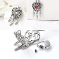 thumbnail image 3 of Heart Urn Keychain for Ashes Dream Catcher Cremation Jewelry for Ashes Pendant Hollow Mini Urn Keepsake Memorial Jewelry, 3 of 4