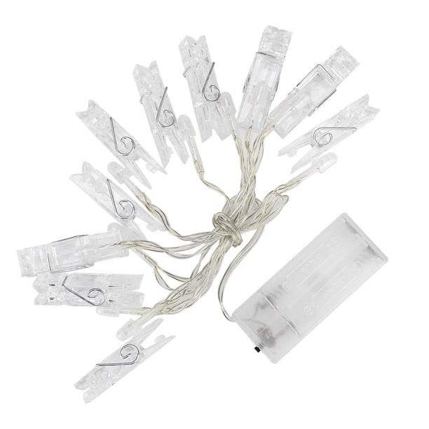 Decoración de luces de cadena, lámpara LED con clip para fotos Luces de cadena Luz con clip para fotos Rendimiento confiable