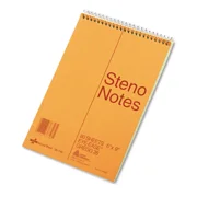 National Standard Spiral Steno Book Gregg Rule 6 x 9 Green 80 Sheets 36746