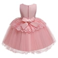 thumbnail image 4 of Actoyo Children Girls Princess Pearls Flower Lace Dress Kids Ball Gown Wedding Evening Birthday Pageant Party Formal Dresses Prom 0-8Years, 4 of 10