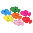 thumbnail image 6 of WHAMVOX 100Pcs Fish Decorative Buttons Cartoon Design for DIY Lovers and, 6 of 8