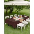 thumbnail image 4 of Outdoor Tablecloths with Umbrella Hole & Zipper, Cherry Blossoms Tablecloth Rectangle 60x84 Inch, Japanese Spring Floral Leaves Rustic Brown Waterproof Table Cloth, Patio/Pool/Picnic Table Covers, 4 of 8