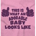 thumbnail image 2 of Adorable Baby Looks Like Two Thumbs Romper Boys or Girls Infant Baby Brisco Brands NB, 2 of 6