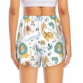 thumbnail image 2 of Lsque Scandinavian Africa Printed Women's Running Shorts with Liner Pockets,Elastic Quick Dry Workout Athletic Gym Yoga Shorts,Womens High Waist Shorts-XX-Large, 2 of 9