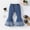 Blue, variant on LNWUY Kids Toddler Little Baby Girl Ruffle Ripped Jeans Bell Bottom Flare Pants Ripped Denim Leggings Trousers Sky Blue 4 Years