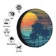 thumbnail image 4 of Fotbe Palm Trees Funda de Llanta de Repuesto con Estampado, Engrosada, Ajuste Universal para Jeep, Remolque, RV, SUV, Camión-16 inch, 4 of 6