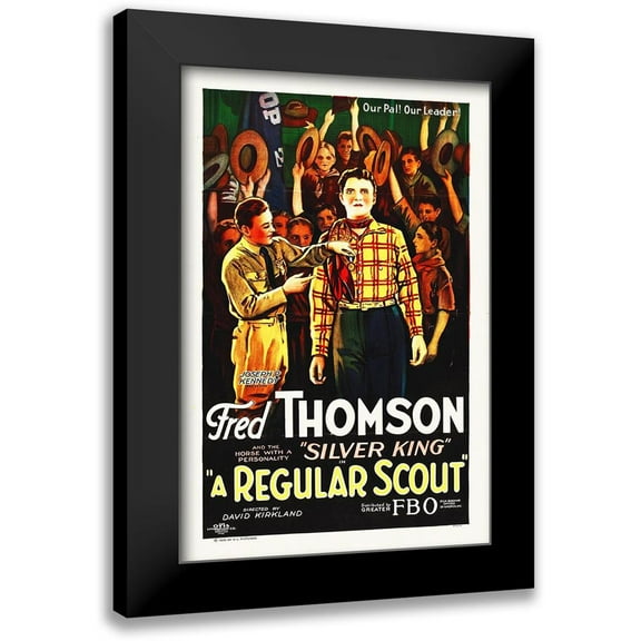 Hollywood Photo Archive 11x14 Black Modern Framed Museum Art Print Titled - A Regular Scout, 1926