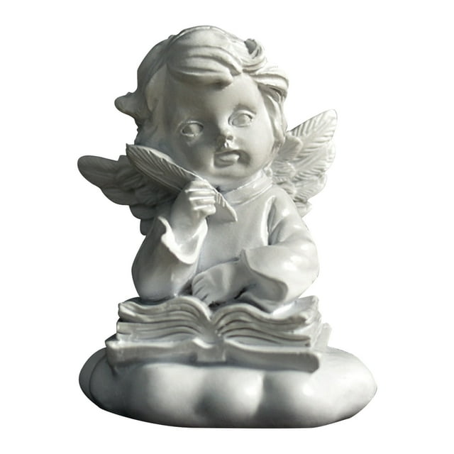 Huanglei Fairy Tale Angel Sculpture Resin Bookcase Ornament Girl Statue Living Room Home Decoration Crafts