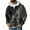 Black, variant on Yiaimeir Men's Patchwork Pullover Hoodie Casual Long Sleeve Sweatshirt Comfortable Zip Up Hooded Top for Everyday Wear