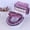 Purple, variant on 3PCS Purple Velvet Toilet Seat Cover Set Plush Lid Cover with Side Pocket for Bathroom Home Decor