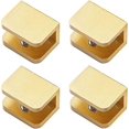 thumbnail image 1 of Paquete De 4 Abrazaderas Para Vidrio WEIHJMXG Latón De Alta Calidad Dorado Para Vidrio De 10 Mm A 12 Mm, 1 of 5