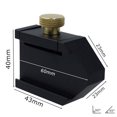 thumbnail image 2 of ROSENICE 1Set Rectangular Positioning Block Precision Marking T-Ruler Woodworking Ruler Stop Block for Home Users, 2 of 8