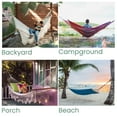 thumbnail image 5 of Northlight Wide Striped Woven Cotton Brazilian Hammock - 76" x 39.5" - Multi-Color, 5 of 6