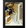 thumbnail image 2 of Di Paolo, Giovanni 14x18 Black Modern Framed Museum Art Print Titled - St. Catherine Invested With The Dominican Scapula, 2 of 5