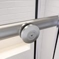 thumbnail image 2 of Sunny Shower 48 in W x 76 in H Frameless Sliding Shower Doors 3/8 inch Glass Brushed Nickel Finish, 2 of 8