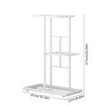 thumbnail image 3 of RBCKVXZ Plants Stand indoor outdoor - 3 Tier Tall Metal Flower Pot Holder Potted Display Rack - 22.6in Tall Corner Plants Shelf for Patio Garden Balcony Living Room Bedroom (White), 3 of 6