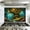 Color 1, variant on Kitchen Backsplash Peel and Stick Wall Murals Magical Forest Fantasy Fairy Tale Mystical Forest Psychedelic Removable Mural 35.4"W x 23.6"H, Oil Proof Vinyl Wallpaper for Fireplace & Behind Stove