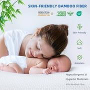 VANI 100% Waterproof Mattress Protector, Breathable Cooling Bamboo 3D Air Fabric Mattress Cover, Soft Noiseless Bed Cover, Machine Washable, 8-21'' Deep Pocket (California King)
