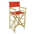 thumbnail image 1 of Statra Bamboo Indoor Outdoor Canvas Directors Chair Barstool - Set of 2, 1 of 11