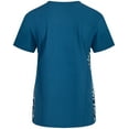 thumbnail image 3 of Minty Mint, Women's, V Neck Stretch Medical Scrub Top w Side Panels, Carribean, XS, 3 of 3