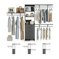 thumbnail image 6 of MAYEERTY Gray 96*16*75"High-Capacity Wardrobe Rack: 3 Drawers, Shelves, Expandable Rods, Stylish & Durable, 6 of 7