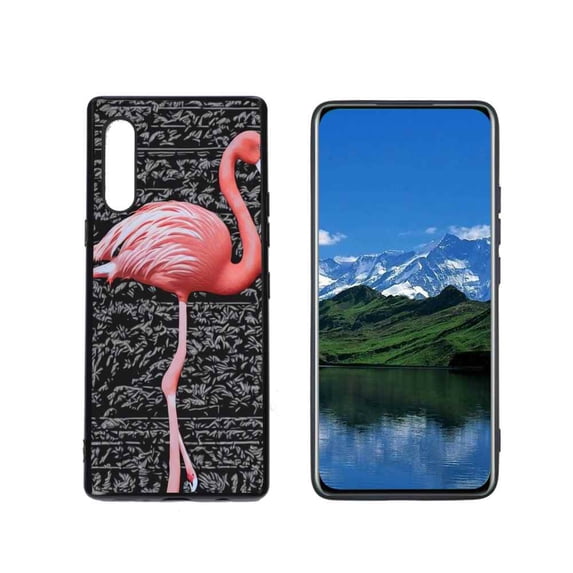 Compatible with LG Velvet 4G Phone Case, Flamingo-5 Case Men Women, Flexible Silicone Shockproof Case for LG Velvet 4G