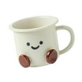 thumbnail image 3 of Tazón de cerámica para ensalada y yogur, divertido y estético, taza de café de cerámica, recipiente para guarniciones, cereales, yogur, arroz, hogar. Capacidad 120 ml, 3 of 8