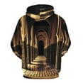 thumbnail image 6 of POBUDS Hoodie, Regular Fit Sporty Pullover Hooded Sweatshirt for Men Women Islamic Architecture XL, 6 of 6