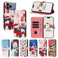 thumbnail image 3 of For iPhone 17 Pro Max Wallet Case Christmas Pattern Printing Leather Phone Cover with Lanyard - Chri, 3 of 5