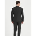 thumbnail image 4 of Men Suit 4pcs Tuxedo Blazer Vest Pants Bow Tie Lapel Collar Two Button Flap Pocket for Party Dinner Events Cocktail Business Banquet Occasions Classic Elegant Suit Coat for Stylish Men, 4 of 9