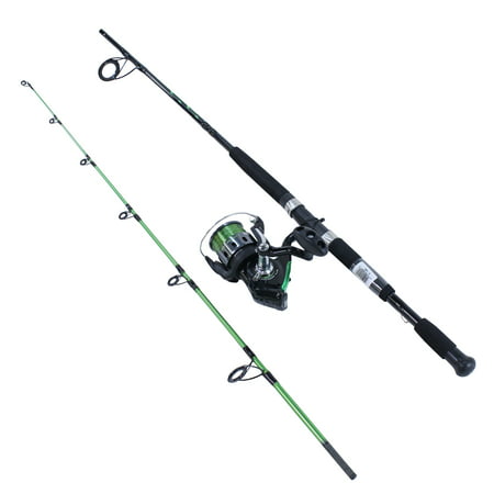 Bite Alert Spinning Combo, 4.9:1 Gear Ratio, 7' 2pc Rod, 17-50 lb Line (Best Catfish Reel And Rod)