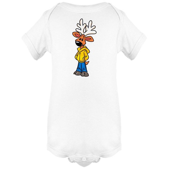 Deer With Clothes Bodysuit Infant -Image by Shutterstock,  6 Months