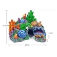 thumbnail image 5 of Aquarium Colorful Decoration Artificial Resin Fish Tank Accessories Ornament Aquarium Decoration Resin Fish Hideout Betta Hiding Reptile Hole For Betta Sleep Rest Hide Play, 5 of 9